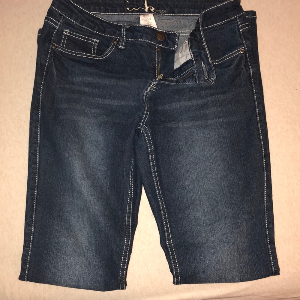 038. CLEARANCE! Ink washed denim jeans